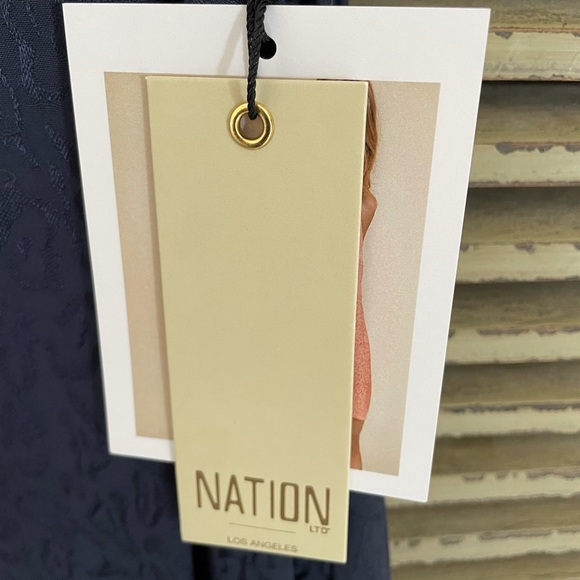 Nation LTD Penelope V Back slip dress - Picture 5 of 11